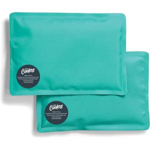 imageFit ampamp Fresh Cool Coolers 2 Pack Soft Ice for Lunch Bags Flexible Stretch Nylon Durable Reusable Lunch Box Ice Packs Soft Ice Reusable Freezer Packs Lunch Ice Easy to Clean Taupe CheckerboardTeal