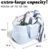 imageFit ampamp Fresh Large Beach Bag for Women  Extra Large Travel Tote With PocketsBlue Gingham