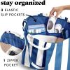 imageFit ampamp Fresh Large Beach Bag for Women  Extra Large Travel Tote With PocketsCobalt Stripe