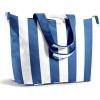 imageFit ampamp Fresh Large Beach Bag for Women  Extra Large Travel Tote With PocketsCobalt Stripe