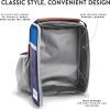 image:imageFit amp Fresh Insulated Lunch Box for Kids Blue Polyester 10 x 825 x 4 with Side Pocket and Front ZipBlue