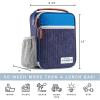 image:imageFit amp Fresh Insulated Lunch Box for Kids Blue Polyester 10 x 825 x 4 with Side Pocket and Front ZipBlue