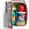 image:imageFit amp Fresh Insulated Lunch Box for Kids Blue Polyester 10 x 825 x 4 with Side Pocket and Front ZipGray