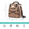 image:imageFit amp Fresh Kate Insulated Lunch Bag with Side Pouch amp Carry Handles Complete Lunch Kit Includes Matching Tumbler 4 Containers amp Ice Pack Colorful LeopardLeopard