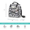 image:imageFit amp Fresh Kate Insulated Lunch Bag with Side Pouch amp Carry Handles Complete Lunch Kit Includes Matching Tumbler 4 Containers amp Ice Pack Colorful LeopardColorful Leopard