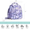 image:imageFit amp Fresh Kate Insulated Lunch Bag with Side Pouch amp Carry Handles Complete Lunch Kit Includes Matching Tumbler 4 Containers amp Ice Pack Colorful LeopardLilac