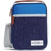 image:imageFit amp Fresh Insulated Lunch Box for Kids Blue Polyester 10 x 825 x 4 with Side Pocket and Front ZipBlue