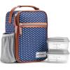 Navy & White Dot