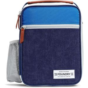 image:imageFit amp Fresh Insulated Lunch Box for Kids Blue Polyester 10 x 825 x 4 with Side Pocket and Front ZipBlue