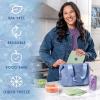 image:imageCool Coolers by Fit amp Fresh Slim Ice Packs Quick Freeze Reusable Ice Packs for Lunch Boxes amp Coolers LongLasting Space Saving Lunch Ice Packs Ivory 4PkSage