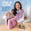 image:imageCool Coolers by Fit amp Fresh Slim Ice Packs Quick Freeze Reusable Ice Packs for Lunch Boxes amp Coolers LongLasting Space Saving Lunch Ice Packs Ivory 4PkMulticolor Neutrals