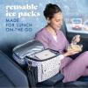 image:imageCool Coolers by Fit amp Fresh Slim Ice Packs Quick Freeze Reusable Ice Packs for Lunch Boxes amp Coolers LongLasting Space Saving Lunch Ice Packs Ivory 4PkMulticolor Neutrals