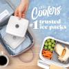 image:imageCool Coolers by Fit amp Fresh Slim Ice Packs Quick Freeze Reusable Ice Packs for Lunch Boxes amp Coolers LongLasting Space Saving Lunch Ice Packs Ivory 4PkIvory