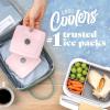 image:imageCool Coolers by Fit amp Fresh Slim Ice Packs Quick Freeze Reusable Ice Packs for Lunch Boxes amp Coolers LongLasting Space Saving Lunch Ice Packs Ivory 4PkLight Pink