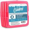 image:imageCool Coolers by Fit amp Fresh Slim Ice Packs Quick Freeze Reusable Ice Packs for Lunch Boxes amp Coolers LongLasting Space Saving Lunch Ice Packs Ivory 4PkPink 8 PK