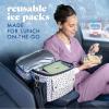image:imageCool Coolers by Fit amp Fresh Slim Ice Packs Quick Freeze Reusable Ice Packs for Lunch Boxes amp Coolers LongLasting Space Saving Lunch Ice Packs Ivory 4PkSage