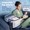 image:imageCool Coolers by Fit amp Fresh Slim Ice Packs Quick Freeze Reusable Ice Packs for Lunch Boxes amp Coolers LongLasting Space Saving Lunch Ice Packs Ivory 4PkLight Pink
