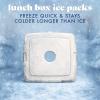 image:imageCool Coolers by Fit amp Fresh Slim Ice Packs Quick Freeze Reusable Ice Packs for Lunch Boxes amp Coolers LongLasting Space Saving Lunch Ice Packs Ivory 4PkMulticolor Neutrals