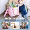 image:imageCool Coolers by Fit amp Fresh Slim Ice Packs Quick Freeze Reusable Ice Packs for Lunch Boxes amp Coolers LongLasting Space Saving Lunch Ice Packs Ivory 4PkSage