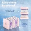 image:imageCool Coolers by Fit amp Fresh Slim Ice Packs Quick Freeze Reusable Ice Packs for Lunch Boxes amp Coolers LongLasting Space Saving Lunch Ice Packs Ivory 4PkLight Pink