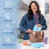 image:imageCool Coolers by Fit amp Fresh Slim Ice Packs Quick Freeze Reusable Ice Packs for Lunch Boxes amp Coolers LongLasting Space Saving Lunch Ice Packs Ivory 4PkClear Blue