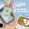 image:imageCool Coolers by Fit amp Fresh Slim Ice Packs Quick Freeze Reusable Ice Packs for Lunch Boxes amp Coolers LongLasting Space Saving Lunch Ice Packs Ivory 4PkSage
