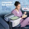 image:imageCool Coolers by Fit amp Fresh XL Slim Ice Packs Quick Freeze Reusable Ice Packs for Lunch Boxes amp Coolers LongLasting Space Saving Cooler Ice Packs Light Pink 4PkSage