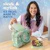 image:imageCool Coolers by Fit amp Fresh XL Slim Ice Packs Quick Freeze Reusable Ice Packs for Lunch Boxes amp Coolers LongLasting Space Saving Cooler Ice Packs Light Pink 4PkSage