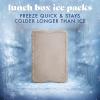 image:imageCool Coolers by Fit amp Fresh XL Slim Ice Packs Quick Freeze Reusable Ice Packs for Lunch Boxes amp Coolers LongLasting Space Saving Cooler Ice Packs Light Pink 4PkTaupe