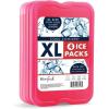 image:imageCool Coolers by Fit amp Fresh XL Slim Ice Packs Quick Freeze Reusable Ice Packs for Lunch Boxes amp Coolers LongLasting Space Saving Cooler Ice Packs Light Pink 4PkPink 4 PK