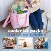 image:imageCool Coolers by Fit amp Fresh XL Slim Ice Packs Quick Freeze Reusable Ice Packs for Lunch Boxes amp Coolers LongLasting Space Saving Cooler Ice Packs Light Pink 4PkSage