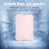 image:imageCool Coolers by Fit amp Fresh XL Slim Ice Packs Quick Freeze Reusable Ice Packs for Lunch Boxes amp Coolers LongLasting Space Saving Cooler Ice Packs Light Pink 4PkLight Pink