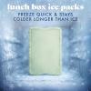 image:imageCool Coolers by Fit amp Fresh XL Slim Ice Packs Quick Freeze Reusable Ice Packs for Lunch Boxes amp Coolers LongLasting Space Saving Cooler Ice Packs Light Pink 4PkSage