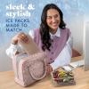 image:imageCool Coolers by Fit amp Fresh XL Slim Ice Packs Quick Freeze Reusable Ice Packs for Lunch Boxes amp Coolers LongLasting Space Saving Cooler Ice Packs Light Pink 4PkTaupe