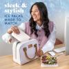 image:imageCool Coolers by Fit amp Fresh XL Slim Ice Packs Quick Freeze Reusable Ice Packs for Lunch Boxes amp Coolers LongLasting Space Saving Cooler Ice Packs Light Pink 4PkIvory