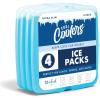 image:imageCool Coolers by Fit amp Fresh Slim Ice Packs Quick Freeze Reusable Ice Packs for Lunch Boxes amp Coolers LongLasting Space Saving Lunch Ice Packs Ivory 4PkClear Blue