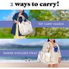 image:imageFit amp Fresh 24Can Soft Cooler Bag Insulated Leak Resistant Portable Soft Sided Bag for Travel Pink GinghamPina Colada Taupe Ivory Stripe