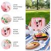 image:imageFit amp Fresh 24Can Soft Cooler Bag Insulated Leak Resistant Portable Soft Sided Bag for Travel Pink GinghamPink Gingham