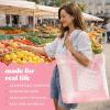 image:imageFit amp Fresh Insulated Grocery Tote Bag  Large Reusable Thermal Cooler Bag for Shopping Food Delivery amp Catering  Premium Leak Resistant Food Carrier Foldable Soft Cooler Pink GinghamPink Gingham