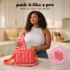 image:imageFit amp Fresh Sidekick Insulated Cooler Bag  Dual Compartment Leakproof Soft Sided Lunch Cooler Small Cooler Bag with Crossbody Strap 15 Can Capacity for Work Beach amp Travel Pina Colada CabanaDaiquiri Cabana Stripe