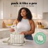 image:imageFit amp Fresh Sidekick Insulated Cooler Bag  Dual Compartment Leakproof Soft Sided Lunch Cooler Small Cooler Bag with Crossbody Strap 15 Can Capacity for Work Beach amp Travel Pina Colada CabanaPina Colada Cabana