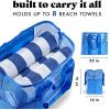 image:imageFit amp Fresh The Shore Thing XL Marine Grade Mesh Beach Bag Extra Large Beach Tote Durable Sandproof Oversized Pool BagMarina Blue
