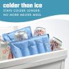 image:imageCool Coolers Reusable XL Soft Ice Packs for Coolers LongLasting Lunch Box Ice Pack High Performance Quick Freeze 2Pk Taupe StripeCornflower Blue