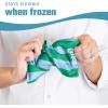 image:imageCool Coolers Reusable XL Soft Ice Packs for Coolers LongLasting Lunch Box Ice Pack High Performance Quick Freeze 2Pk Taupe StripeGreen Blue Stripe