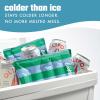 image:imageCool Coolers Reusable XL Soft Ice Packs for Coolers LongLasting Lunch Box Ice Pack High Performance Quick Freeze 2Pk Taupe StripeGreen Blue Stripe
