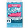 image:imageCool Coolers Reusable XL Soft Ice Packs for Coolers LongLasting Lunch Box Ice Pack High Performance Quick Freeze 2Pk Taupe StripeHot Pink