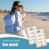 image:imageCool Coolers Reusable XL Soft Ice Packs for Coolers LongLasting Lunch Box Ice Pack High Performance Quick Freeze 2Pk Taupe StripeIvory Stripe