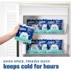 image:imageCool Coolers by Fit amp Fresh Reusable Ice Packs for Coolers  Large LongLasting Freezer Packs Puncture Resistant BPAFree Gel Ice Packs for Coolers Lunch Boxes Camping amp Picnic 2PK Pink GinghamBlue