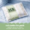 image:imageCool Coolers by Fit amp Fresh Reusable Ice Packs for Coolers  Large LongLasting Freezer Packs Puncture Resistant BPAFree Gel Ice Packs for Coolers Lunch Boxes Camping amp Picnic 2PK Pink GinghamPina Colada Stripe
