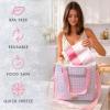 image:imageCool Coolers by Fit amp Fresh Reusable Ice Packs for Coolers  Large LongLasting Freezer Packs Puncture Resistant BPAFree Gel Ice Packs for Coolers Lunch Boxes Camping amp Picnic 2PK Pink GinghamPink Gingham